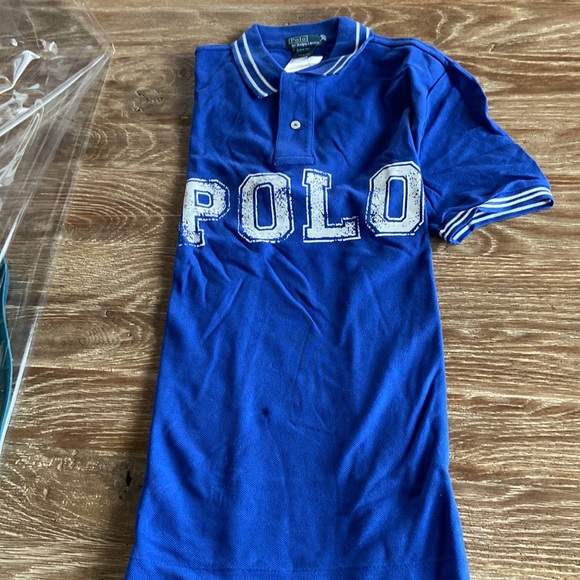 Polo Ralph Lauren Boys Polo Mesh Blue Size 14-16 NWT - Picture 4 of 6